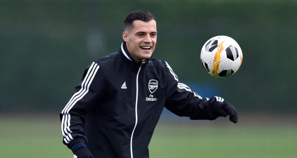  Granit Xhaka has been left out of Arsenal's midweek Europa League squad