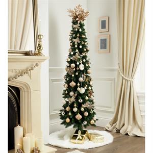  This slim tree is ideal for smaller spaces