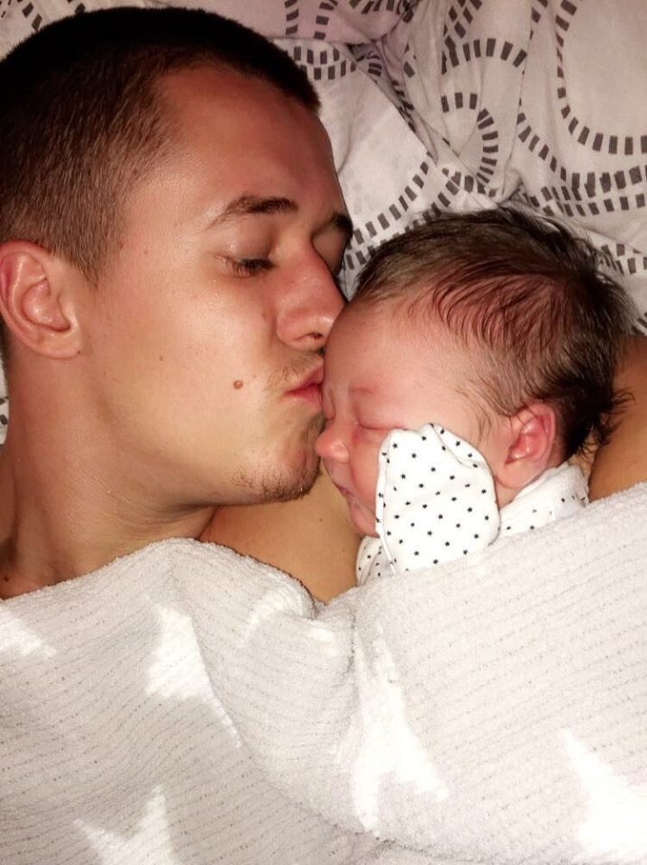  Doting dad Lewis Bagshaw was stabbed in July, aged just 21