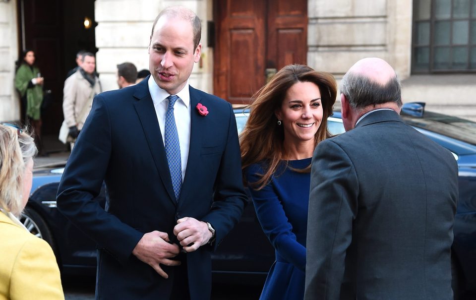 Kate Middleton and Prince William arrive at the engagement today