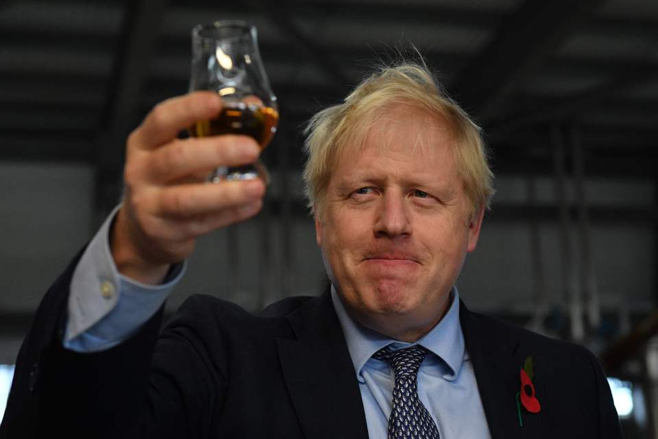  Boris Johnson has vowed to slash tariffs on Scotch whisky to zero after Brexit