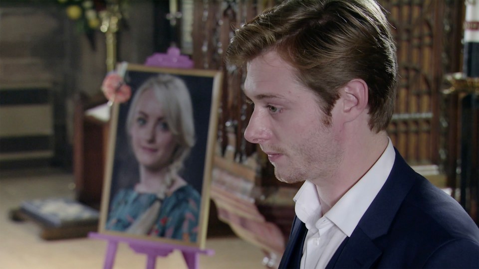  Daniel at Sinead's funeral in next week's scenes