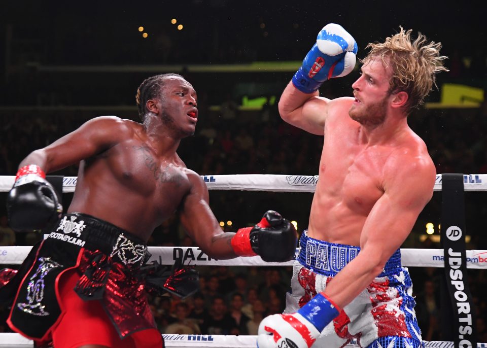  KSI (left) beat American celeb Paul on a split decision