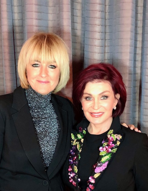  Sharon pictured with The Sun's Jane Moore