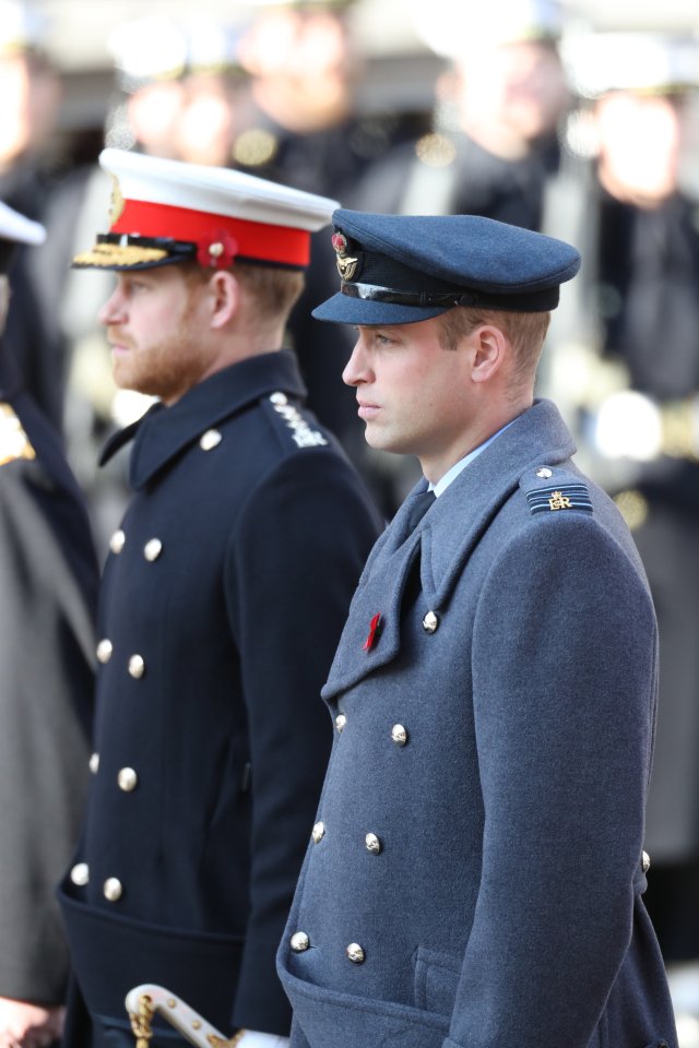  Princes William and Harry take part in the emotional service