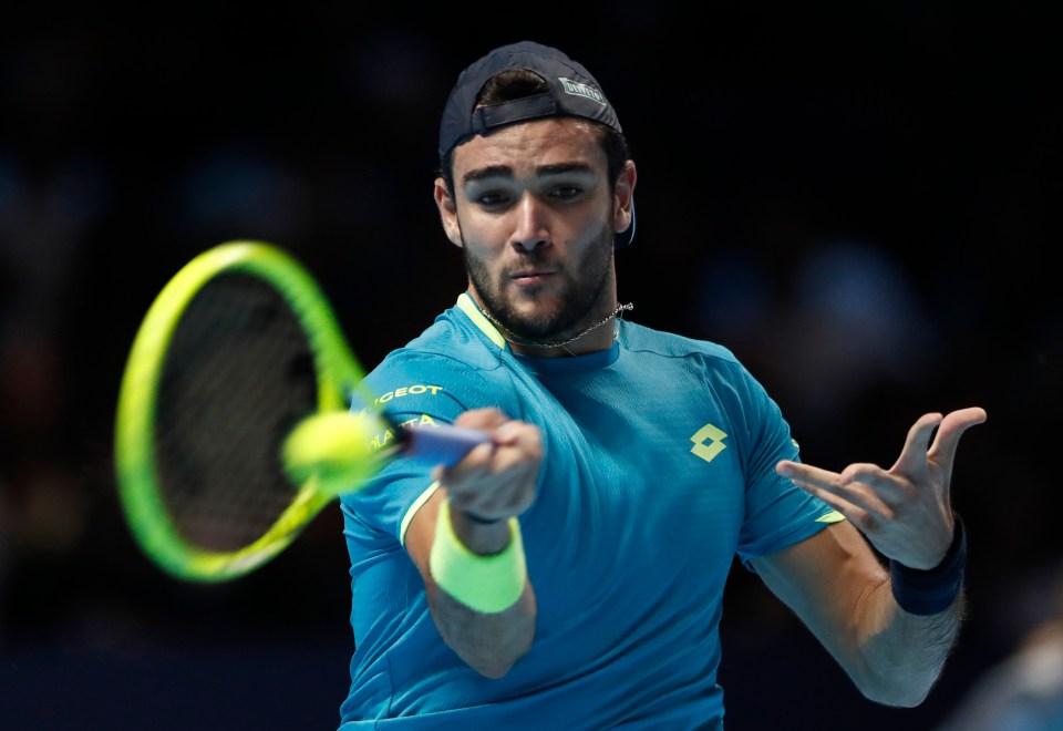 Matteo Berrettini flopped in his opening match at the ATP Finals, winning just three games against Djokovic