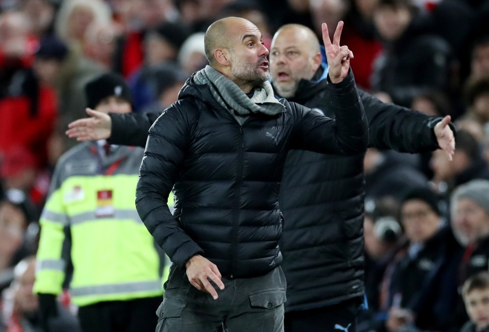  Pep Guardiola was left absolutely furious as Manchester City were denied two penalty appeals at Liverpool