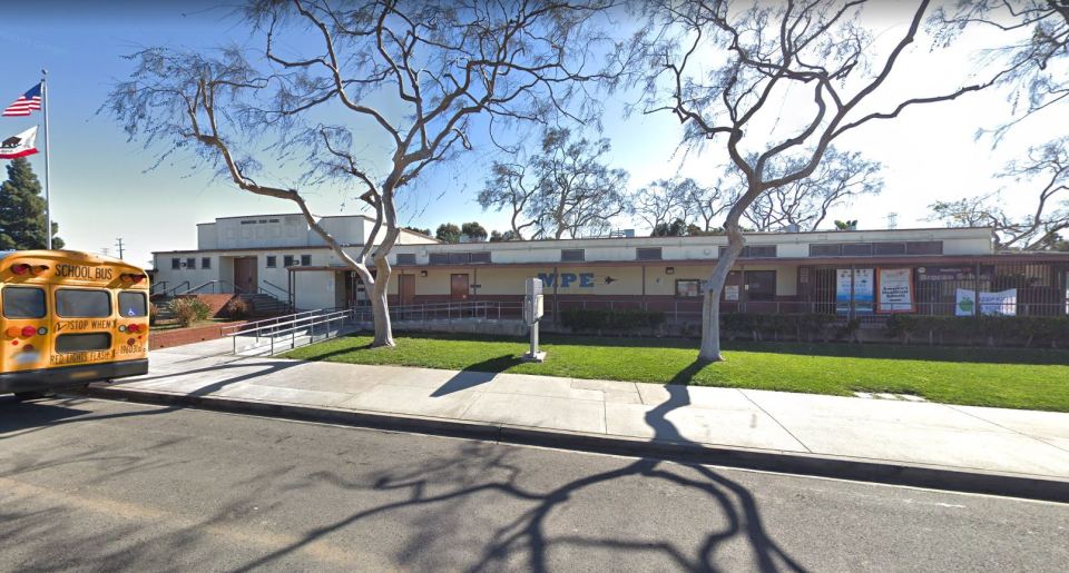  Manhattan Place Elementary School in South LA - where the embarrassing incident allegedly occurred