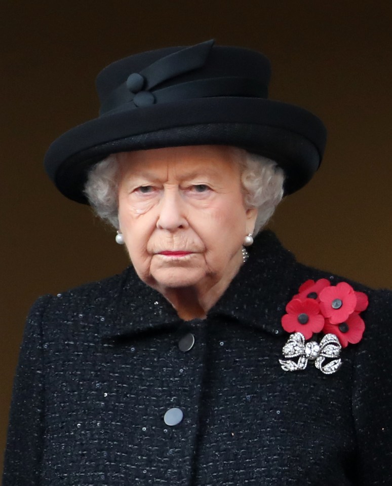 The Queen watched from another balcony during yesterday’s event