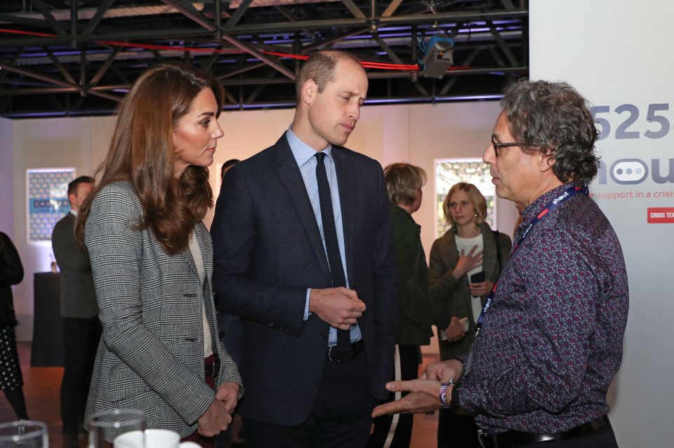 Duke and Duchess of Cambridge meet Ian Russell, the father of Molly Russell who was just 14 when she took her own life