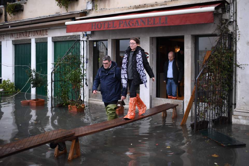  Hotels were forced to build makeshift bridges