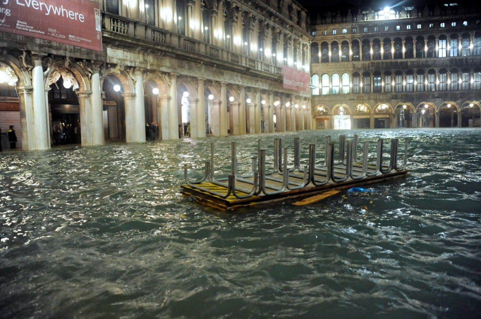  St Mark's square was under water last night