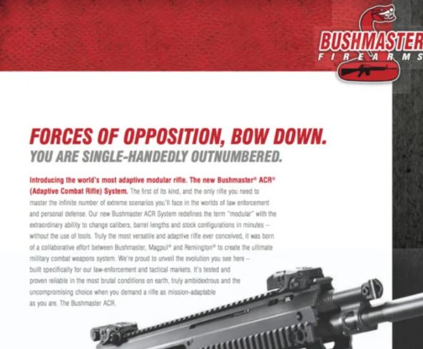  Another ad uses the phrase 'forces of opposition, bow down'