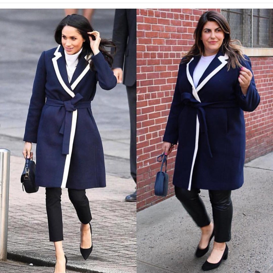 Katie began recreating Meghan’s outfits when her engagement to Prince Harry was announced