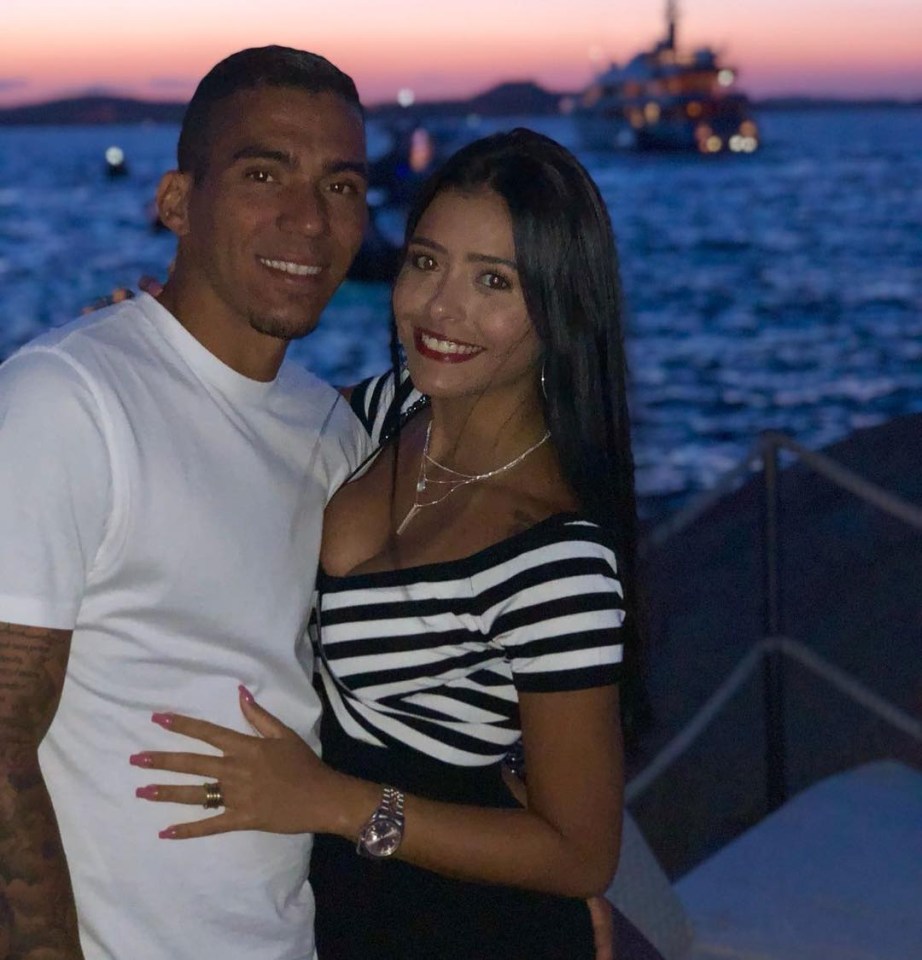  Napoli stars' families, including Allan, wife Thais, their two kids and unborn child are fleeing the city as they fear revenge attacks from ultras