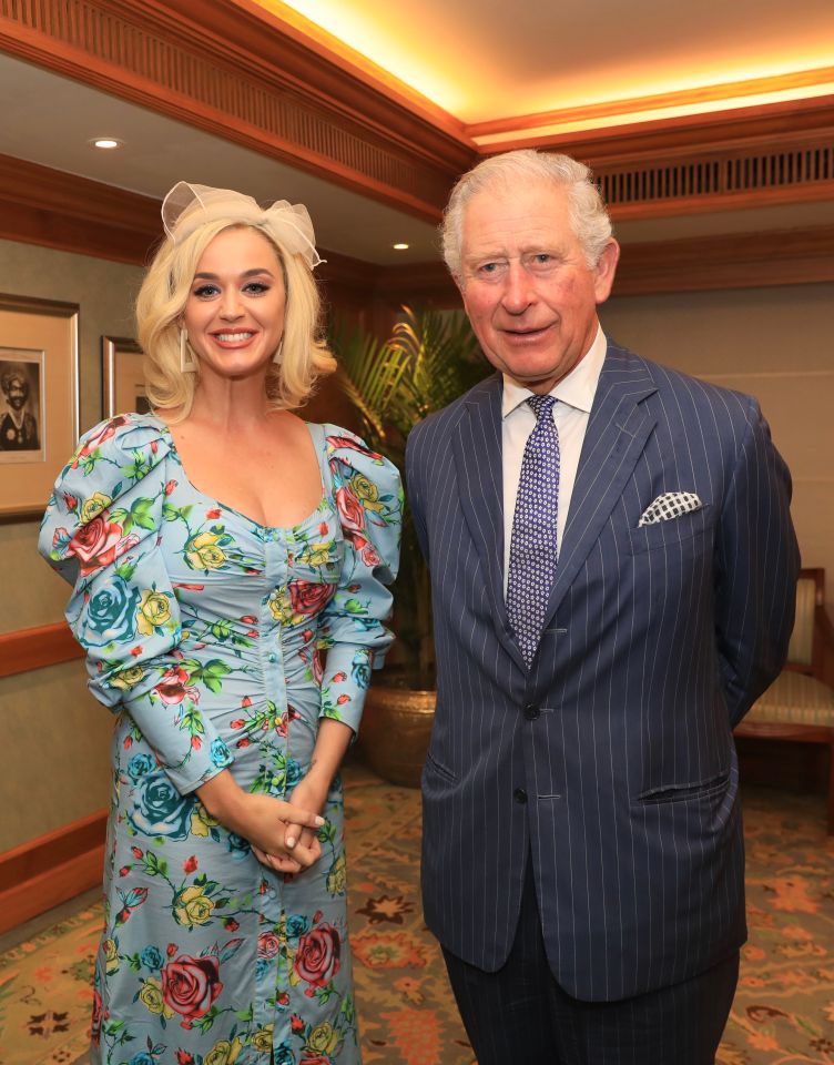  Charles met Katy Perry in Mumbai at an event last night