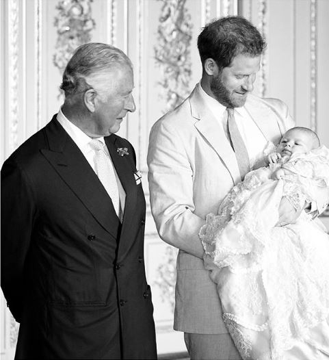 Prince Harry and Meghan Markle celebrated the 71st birthday of Prince Charles with a throwback snap on Instagram from Archie’s christening