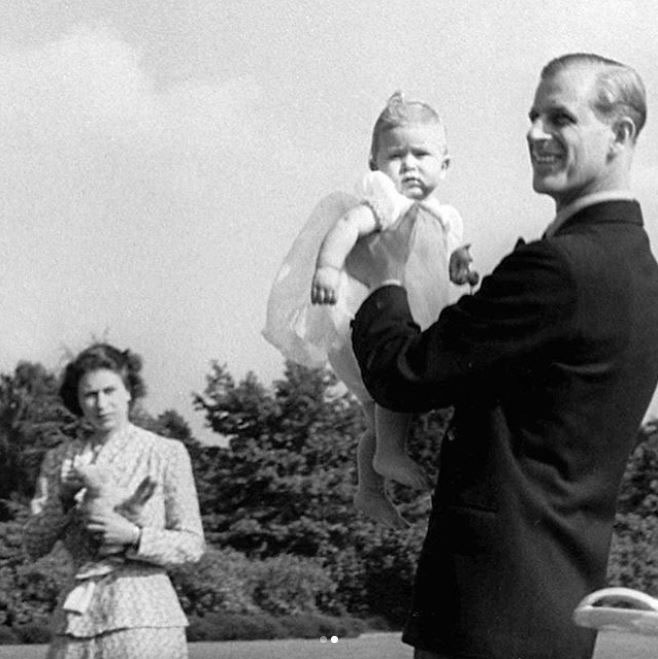 The Queen and Prince Philip also wished their son a “happy birthday”