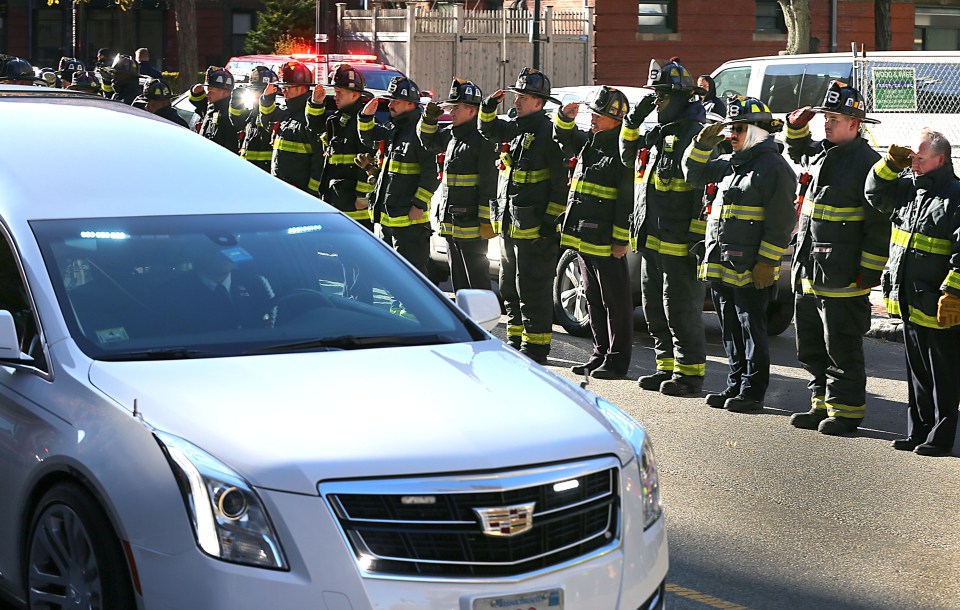  The hero was honoured by the Worcester fire department