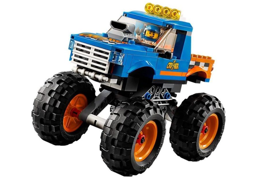  This monster truck includes a stunt driver minifigure