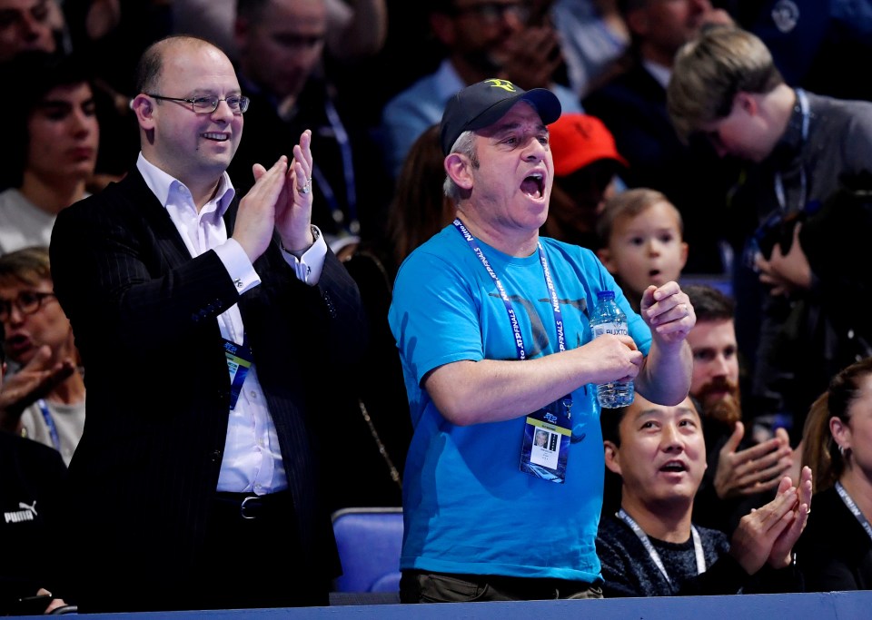 Federer was clearly the favourite with the O2 Arena crowd, including former Commons Speaker John Bercow