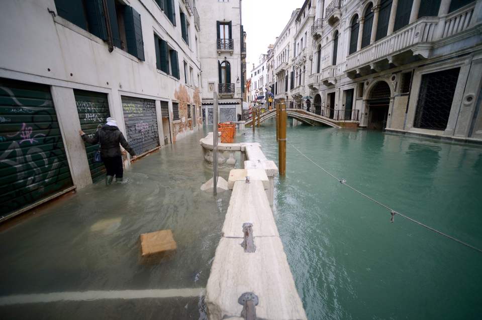  The streets in flooded Venice are starting to resemble the canals