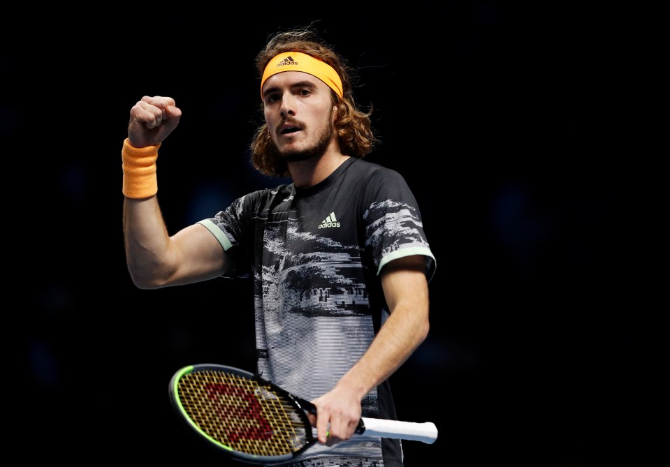 Stefanos Tsitsipas continued his incredible season by beating Roger Federer in the ATP Finals semi