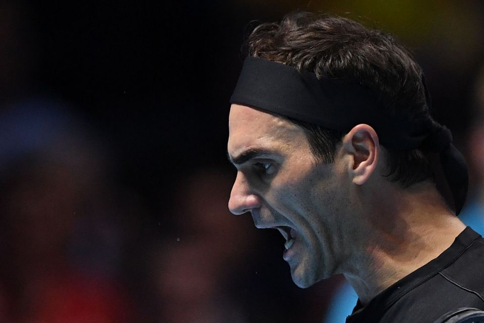 Federer berated himself as he missed a number of key chances including 11 of 12 break points