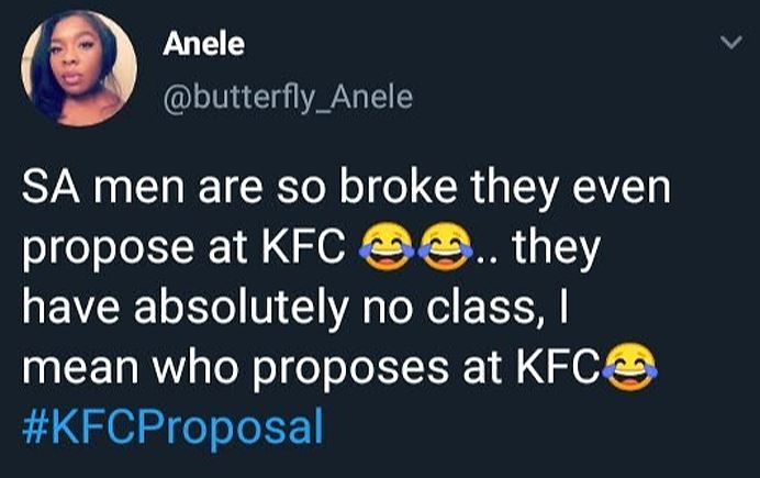 Journalist Anele slammed the man as being "broke"