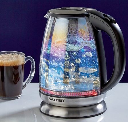  Save £13 on this Salter iridescent glass kettle now