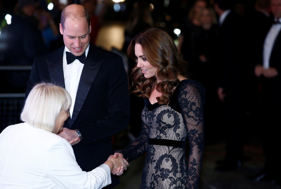  The Royal couple were greeted as they entered the Palladium Theatre in London