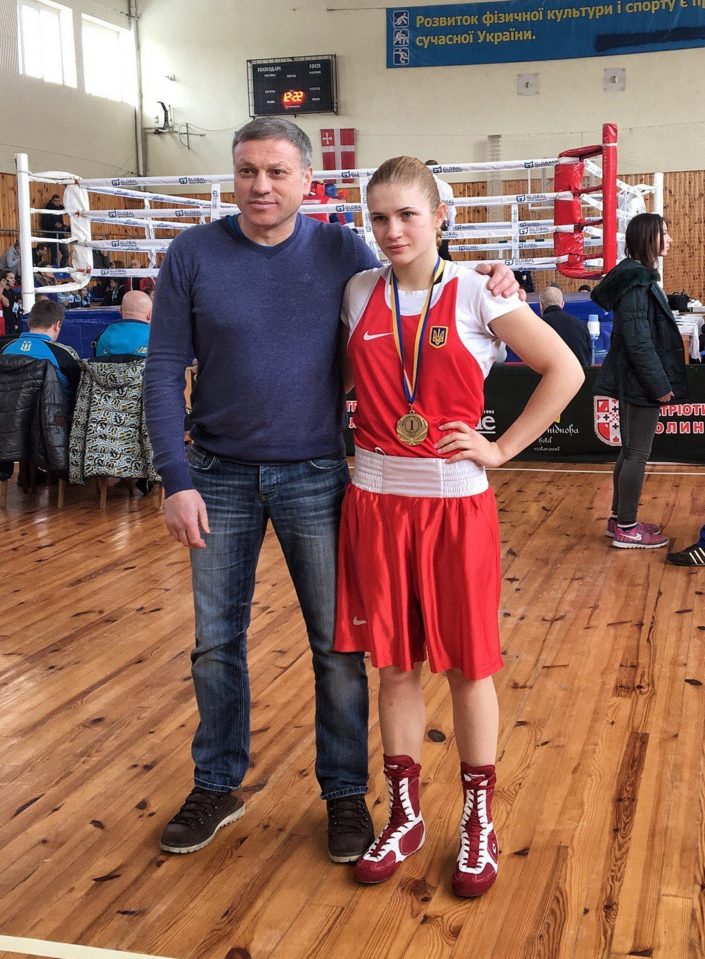  Coach Victor Fesechko said he had never coached girls until Amina came to him aged 10 and determined to learn to box