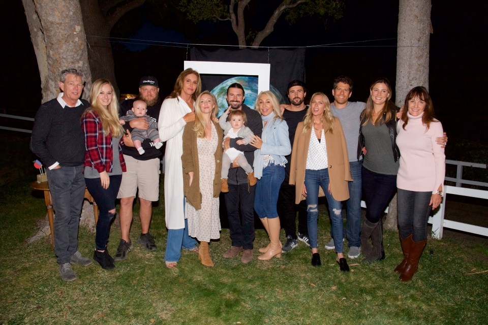 Brandon with the Jenner family in 2019