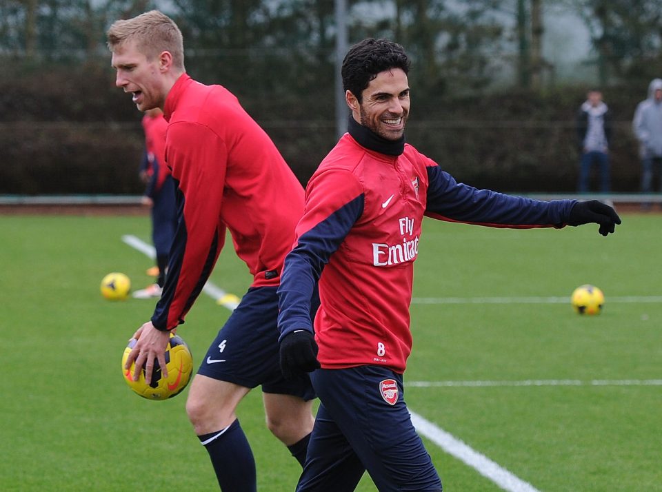  Mertesacker has revealed he would love to work with Arteta again