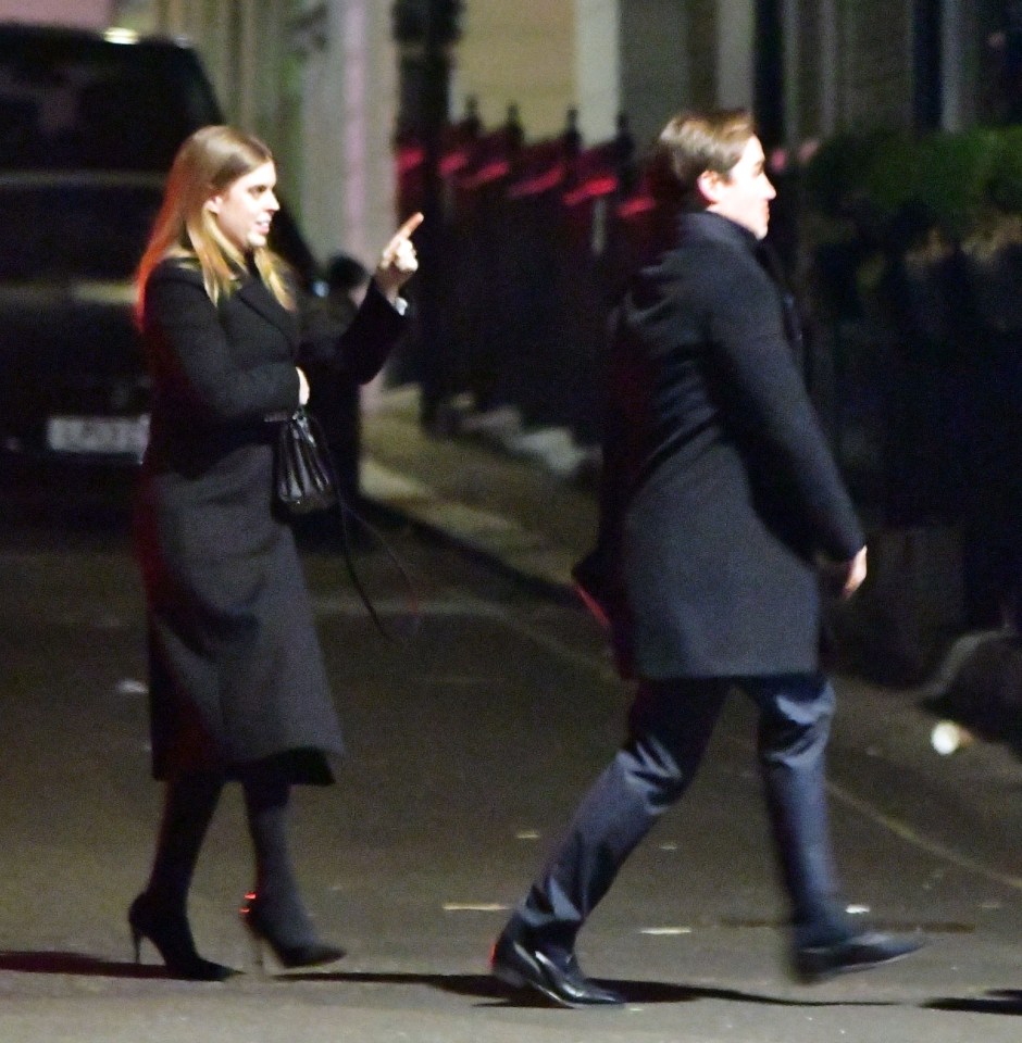  Princess Beatrice was wrapped up warm in London, while enjoying a night out at Annabel's in posh Mayfair on November 20