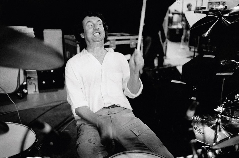  The intensive rhytyms of drummer Nick Mason helped to keep the sound of Pink Floyd