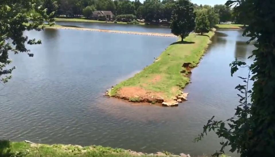  The park was in the midst of construction near Lady Ann Lake before it was shut down