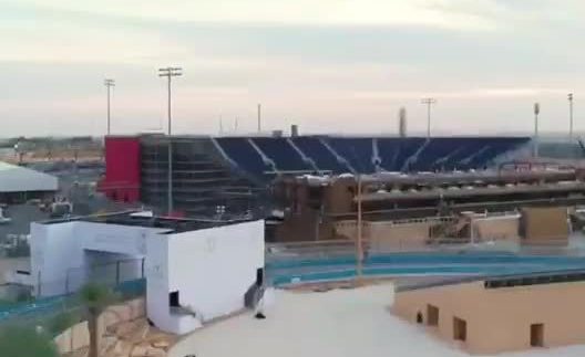  Progress on the stadium in Riyadh has been incredible, showed by a recent video