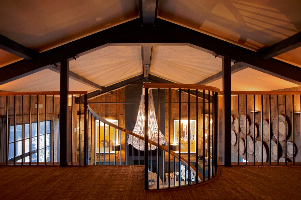  The chandelier is the centrepiece for the lodge