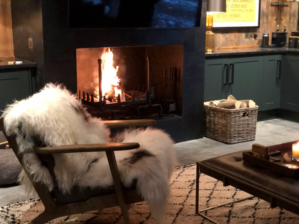  The cosy fire place is perfect for snuggling up in winter