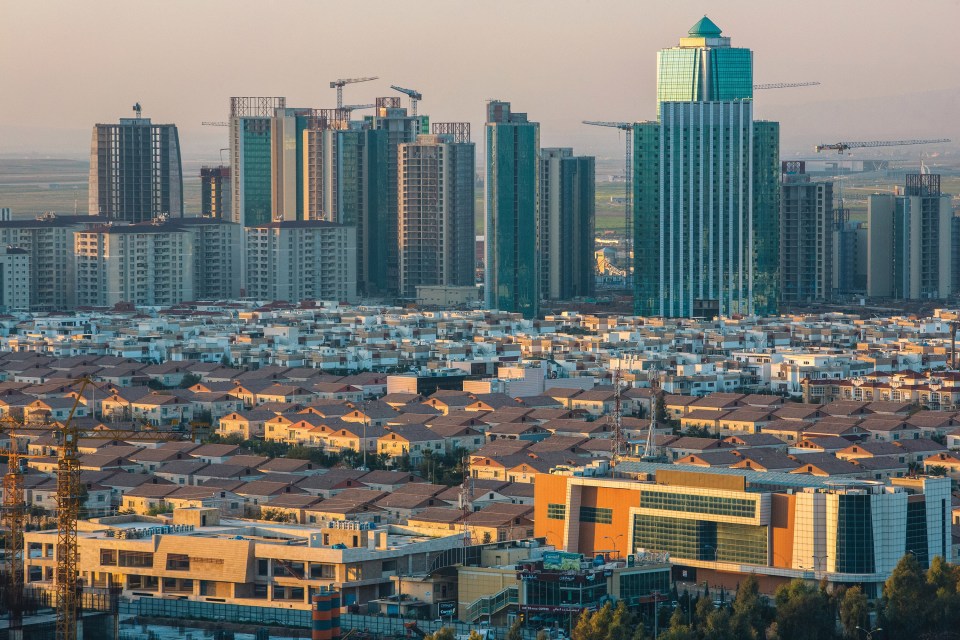  Modern towers of Erbils 'Empire World' rise in Iraqi Kurdistan, 2015