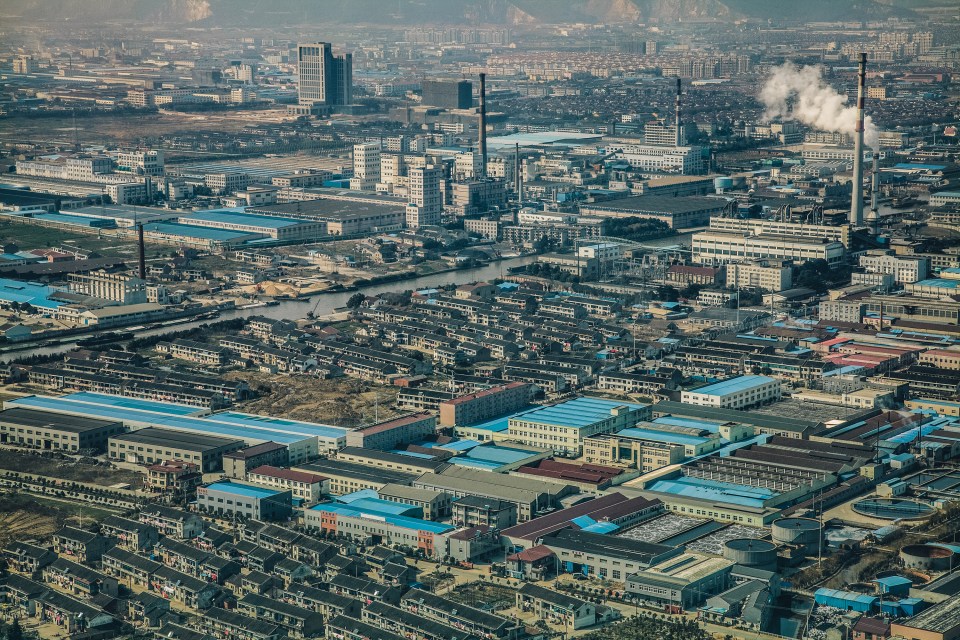  An industrial area of Huaxi, China, 2012