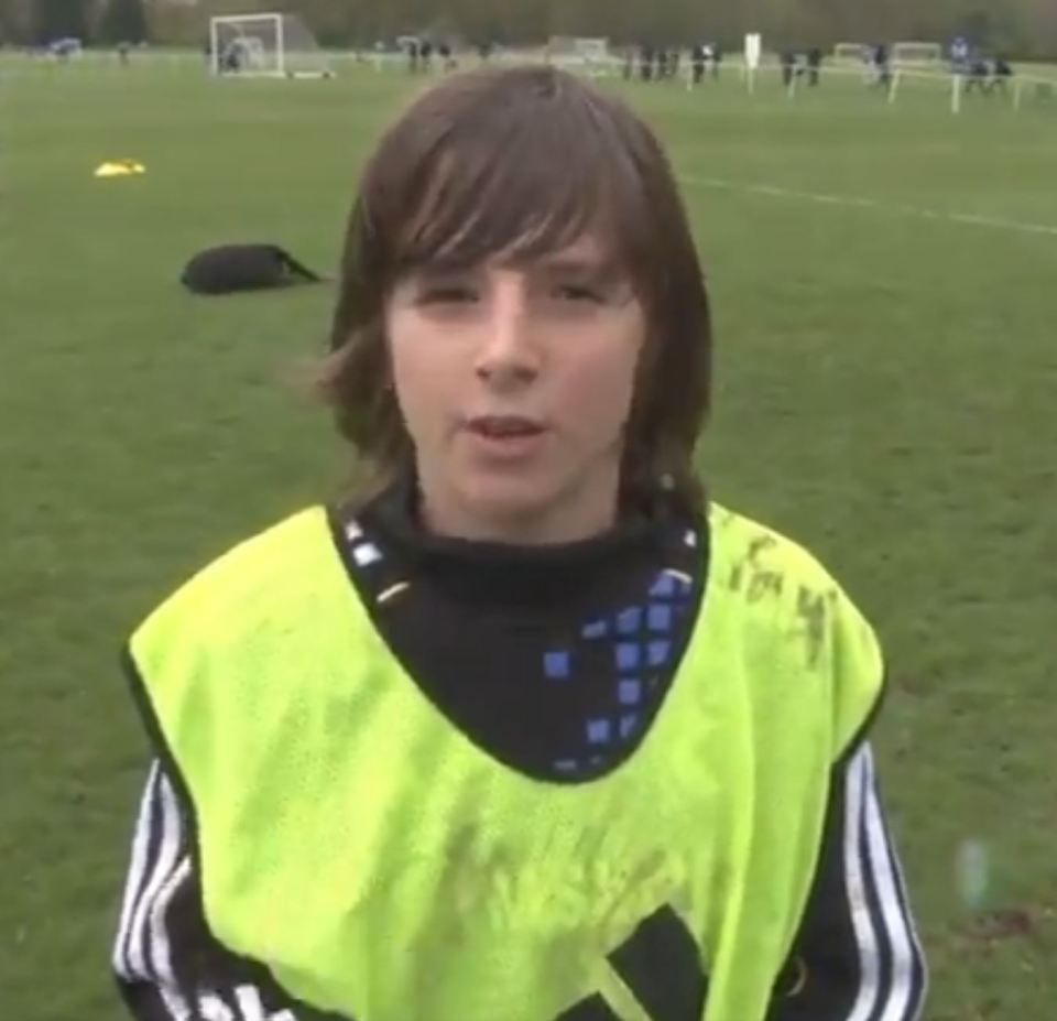  Mason Mount as a young kid in his early days at Chelsea