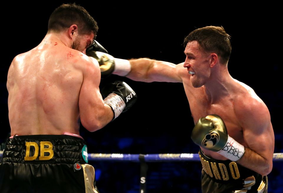  John Ryder left Callum Smith bloodied and bruised but the champ kept his belt