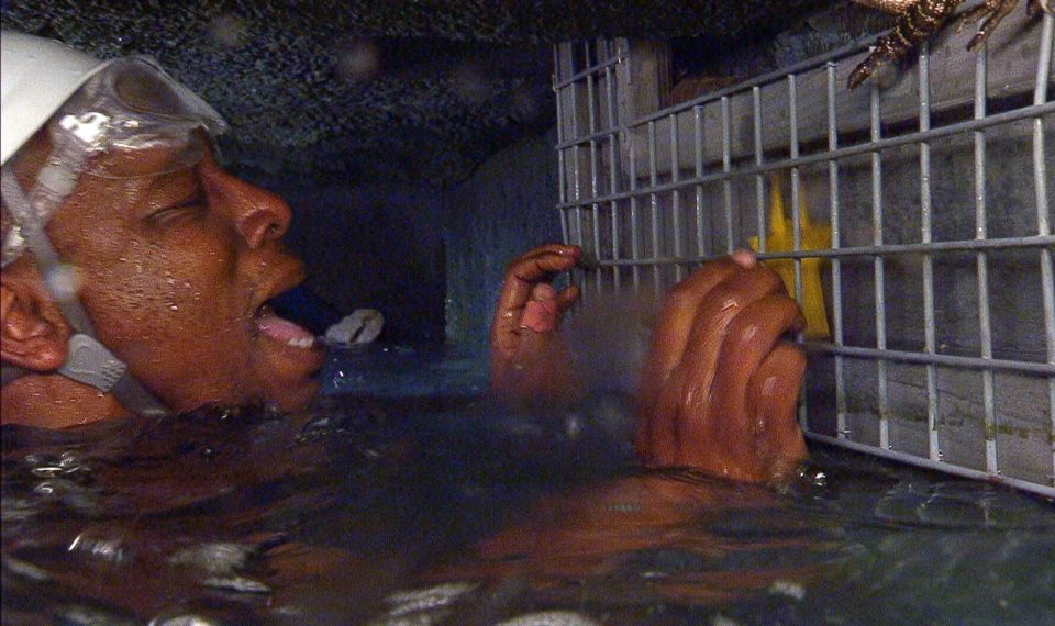  Ian Wright had to cope with water creatures in his tunnel