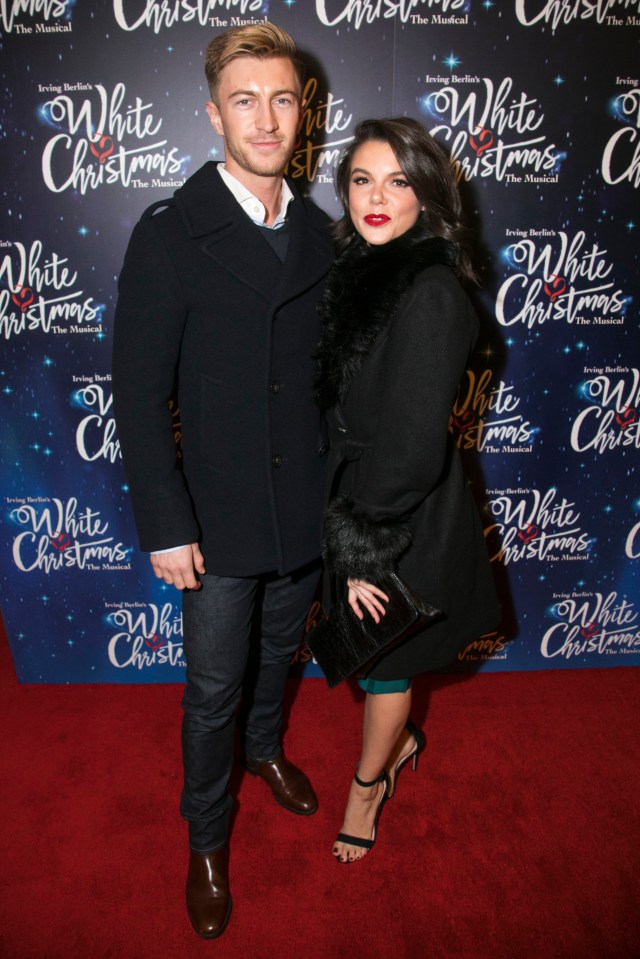  Joe Davies and Faye made their red carpet debut at the festive event