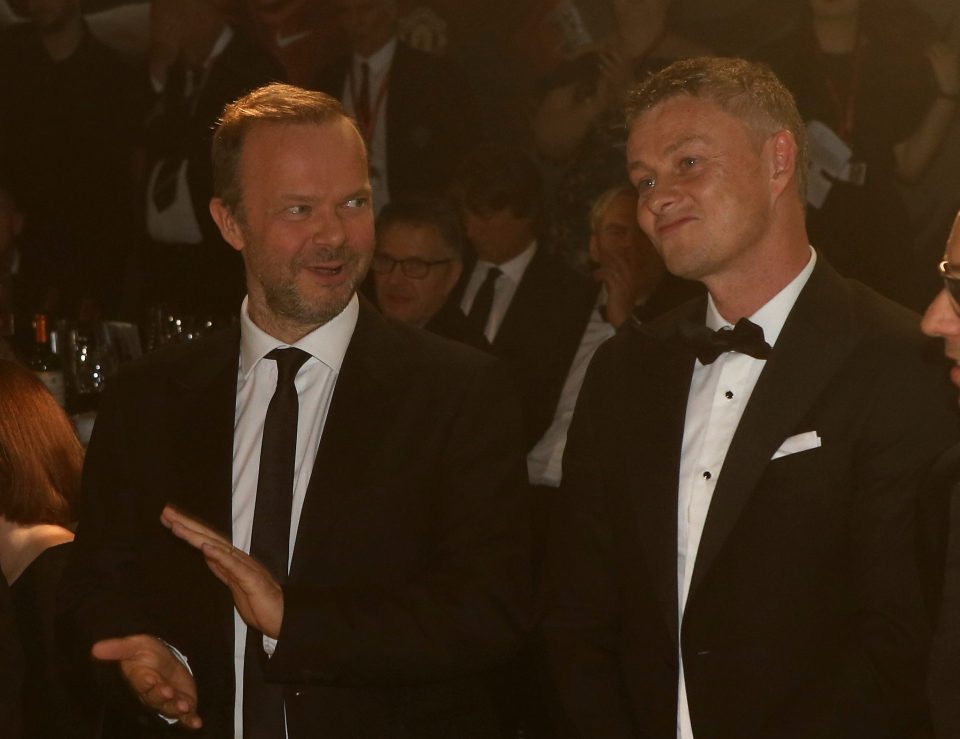  Ed Woodward and Ole Gunnar Solskjaer attended United's fundraiser for Unicef