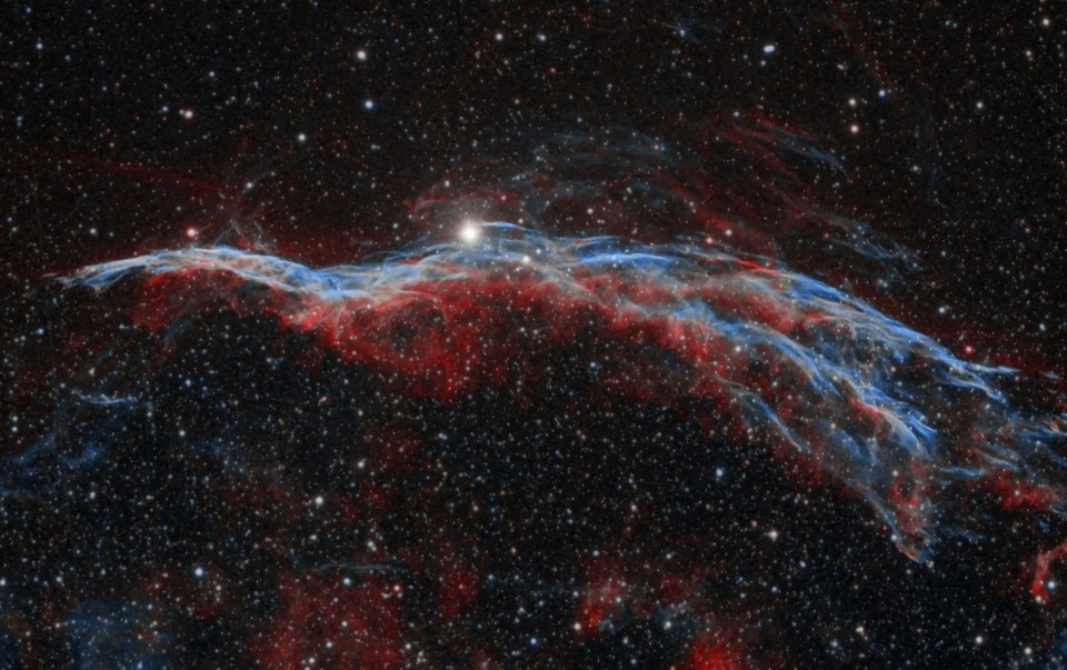 This part of the veil is known as the Witch’s Broom Nebula