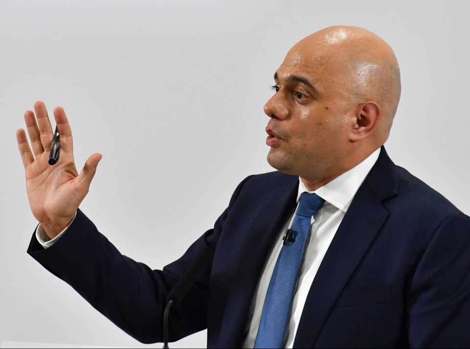  Chancellor Sajid Javid agreed with the PM to let the state spend more and allow the annual deficit to start going up again