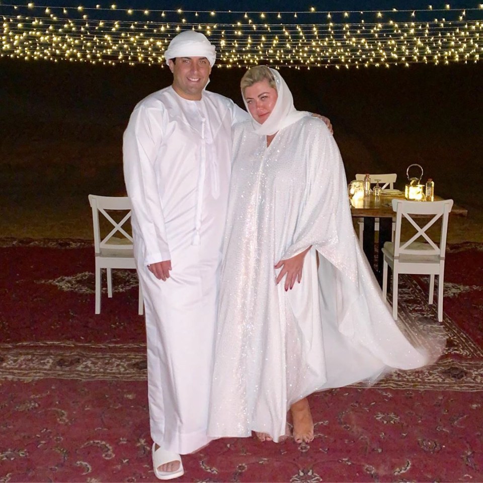 Arg posted this snap captioning it “King and Queen of the desert”